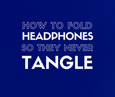 How to fold headphones so they never tangle Feature
