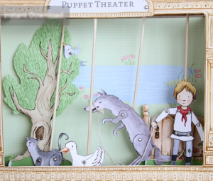 Peter and wolf puppets