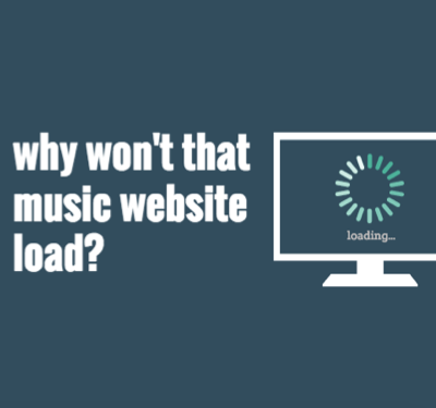 Why won't that music website load?