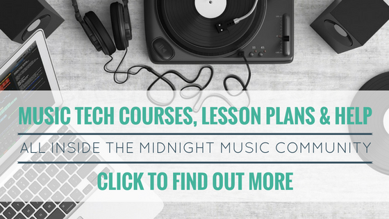 Music technology courses for teachers