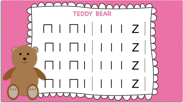 Teddy Bear Stick Notation