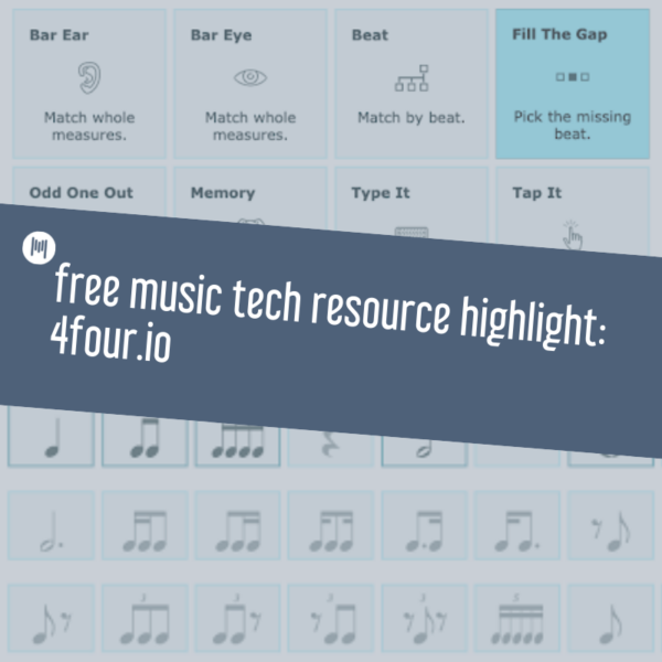 free music tech resource highlight: 4four.io