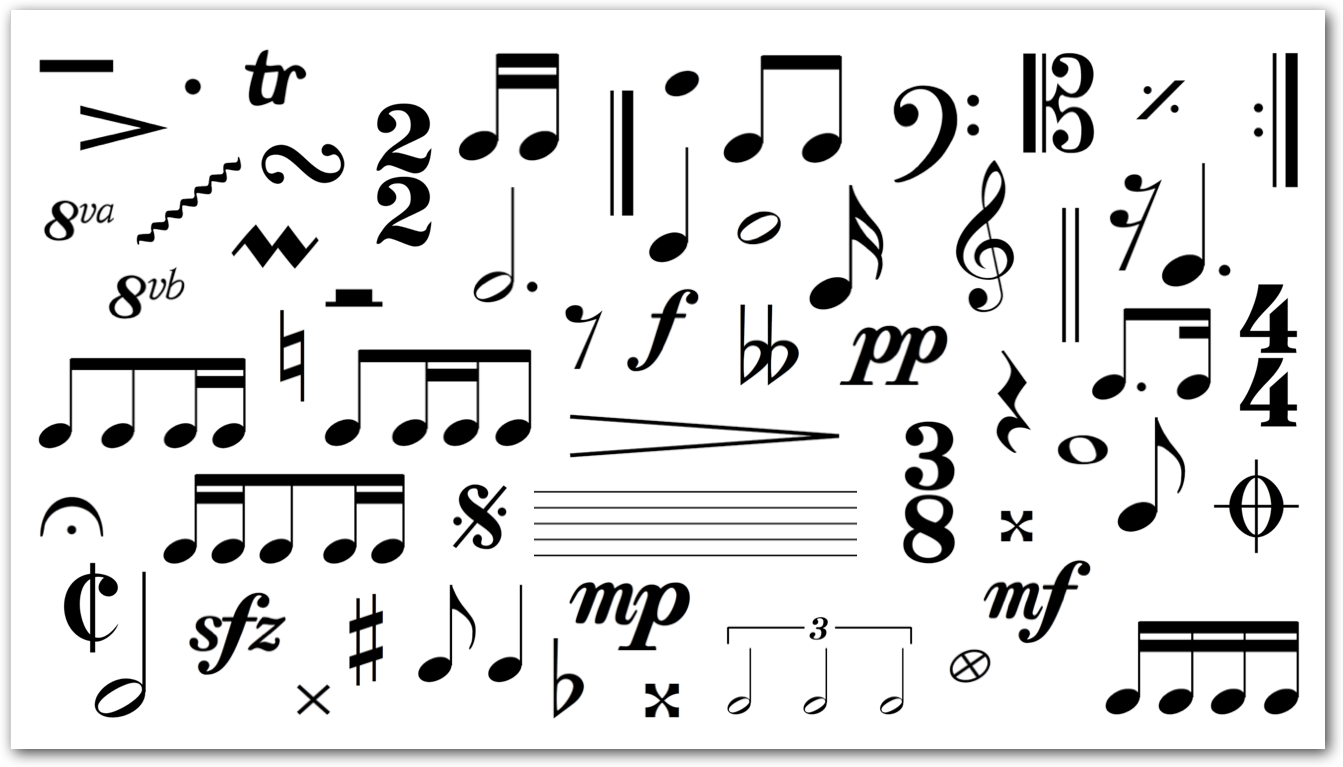 preview of notation clipart images