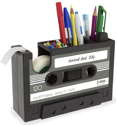#12: Cassette Tape Desk Organizer