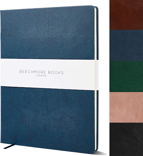 #6: Vegan Leather Staff Paper Notebook