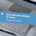 New animated stickers in Canva change the colors