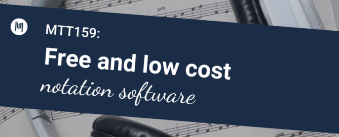 MTT159 Free and low cost notation software
