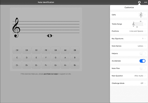 Musictheory.net & Tenuto Customization Options