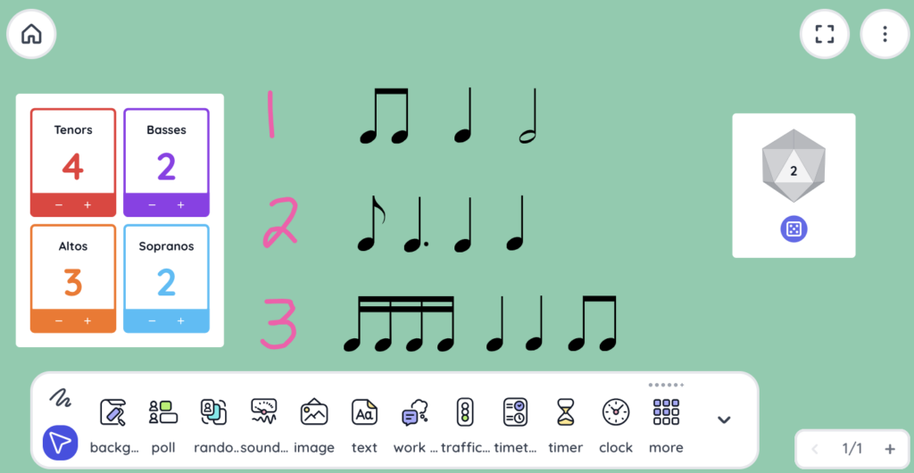 Classroomscreen Rhythm Game