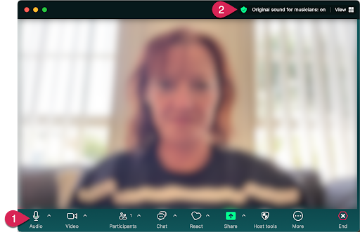 Verify 'Original Sound for Musicians' is on.