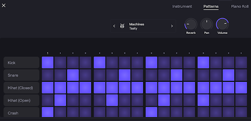 Soundtrap Patterns Beat Maker (aka, Drum Machine)