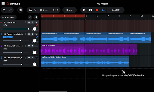 BandLab for Education music project
